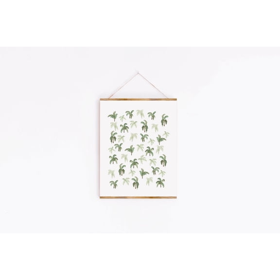 Palm Tree Art Poster Tropical Botanical Wall Decor Poster Art Print Home Decor, Unframed Canvas Size 12x18 F03.1.20l310