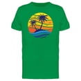 thumbnail image 1 of Palm Tree Beach Graphic Tee Men's -Image by Shutterstock, 1 of 2