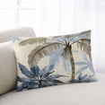 thumbnail image 1 of Palm Tree Beach Throw Pillow Cover, Pillowcase Protectors with Zipper, Breathable Decorative Lumbar Pillow Case Cover, Watercolor Botanical Seaside Pillow Shams for Couch Sofa 16x24Inch, 1 of 8