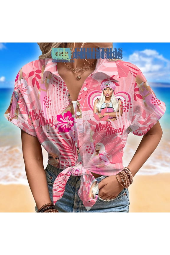 Palm Tree Coconut Monstera Nicki Minaj Hawaiian Shirts