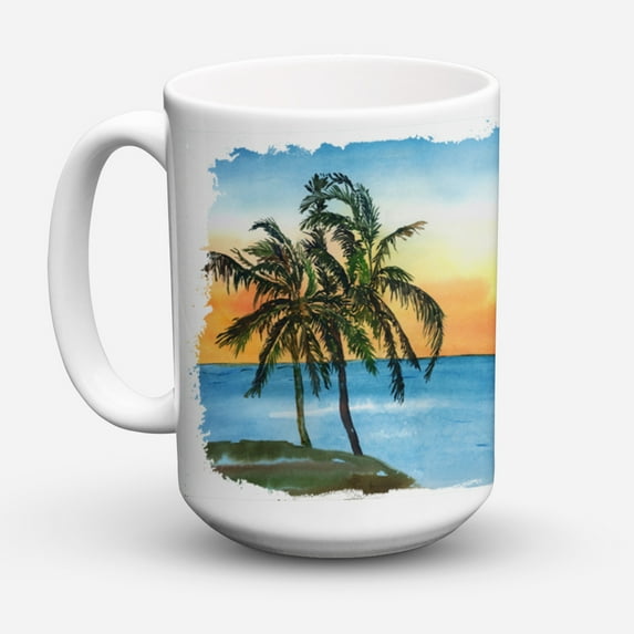 Palm Tree Coffee Mug 15 oz