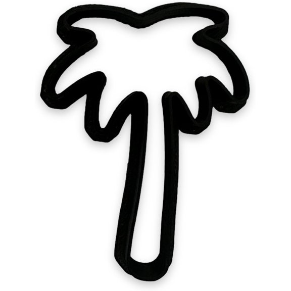 Palm Tree Cookie Cutter with Easy Push Design