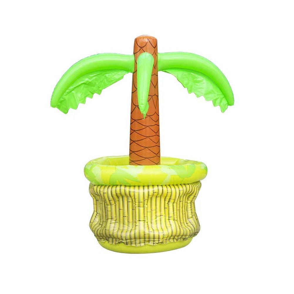 Palm Tree Cooler, Inflatable Palm Tree Cooler, Inflatable Palms Trees Ice Bucket, PVC Beverage Coolers for Pool Parties and Beach, Fade Resistant and Portable Desig(2524)