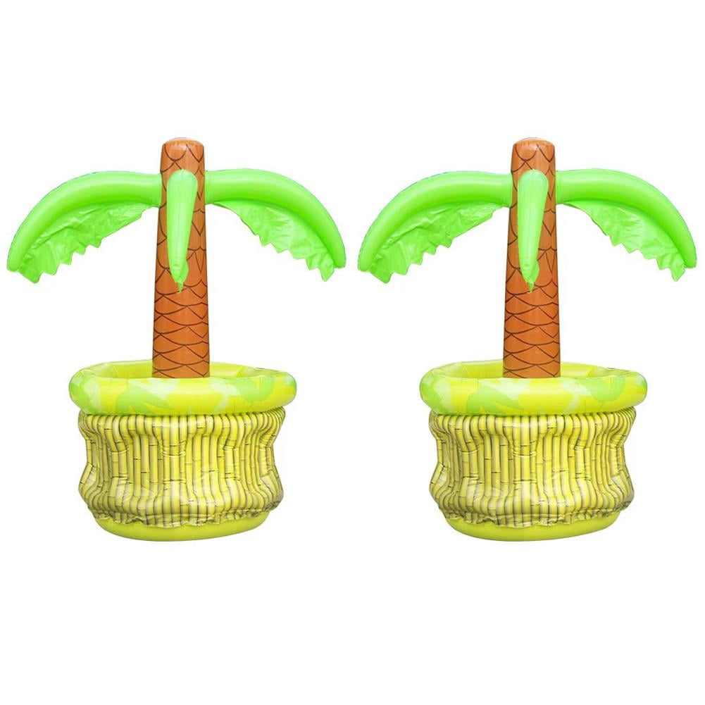 Palm Tree Cooler, Inflatable Palm Tree Cooler, Inflatable Palms Trees Ice Bucket, PVC Beverage Coolers for Pool Parties and Beach, Fade Resistant and Portable Desig(2524)