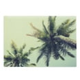 thumbnail image 1 of Palm Tree Cutting Board, Coconut Trees on Tropical Beach Caribbean Coastline Ocean Summer, Decorative Tempered Glass Cutting and Serving Board, Large Size, Pale Yellow Green Brown, by Ambesonne, 1 of 1