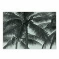 thumbnail image 1 of Palm Tree Cutting Board, Palm Tree Silhouette Exotic Plant on Dark Theme Foliages Relaxing in Nature Image, Decorative Tempered Glass Cutting and Serving Board, Small Size, Black, by Ambesonne, 1 of 1