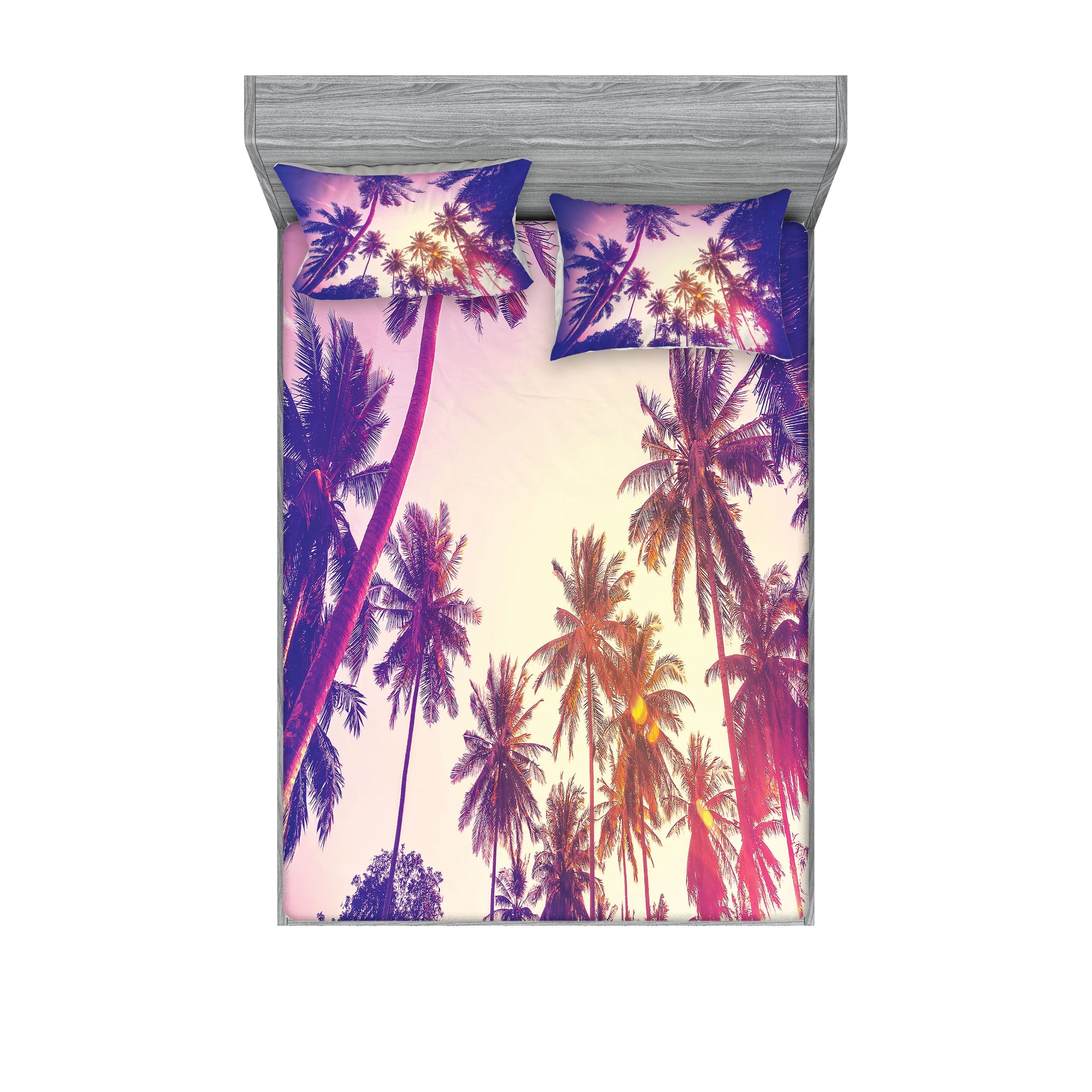 Sunset Palms Print Relaxed Two-Piece Set main image 1