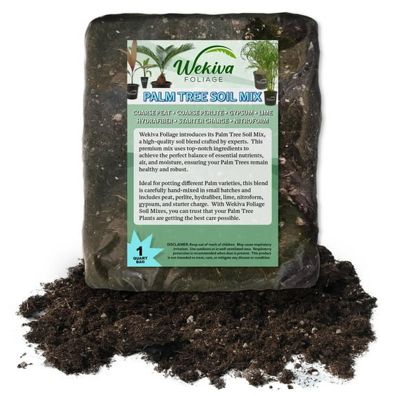 Palm Tree Growing Soil Mix 5 Quarts - Custom Soil Blend Potting Mix for Palm Trees Specially Developed by and for Professional Nursery Growers - Nutrient-Rich Formula