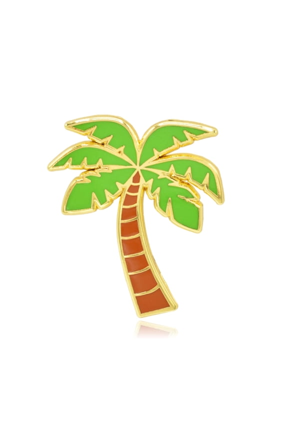Palm Tree Hard Enamel Lapel Pin | Clayton Jewelry Labs