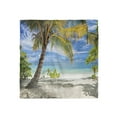 thumbnail image 1 of Palm Tree Head Scarf, Palm Trees Coastline, Head Wrap, 3 Sizes, by Ambesonne, 1 of 2