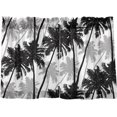 thumbnail image 1 of Palm Tree Kitchen Curtains 2 Panels UV Protected Tier Curtains, Half Window Curtains Kitchen Tiers for Guest Room Bathroom Sink Laundry Room Basement,24"x27", 1 of 7