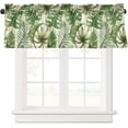 thumbnail image 1 of Palm Tree Kitchen Curtains Valances for Windows Rod Pocket Valance Short Window Treatments for Kitchen Windows Living Room Bathroom Laundry Decor, 1 of 6