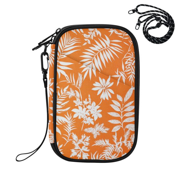 Palm Tree Leaves Flowers Hawaii Style Passport Holder Travel Document Organizer Credit Card Case Coin Purse Wallet RFID Blocking