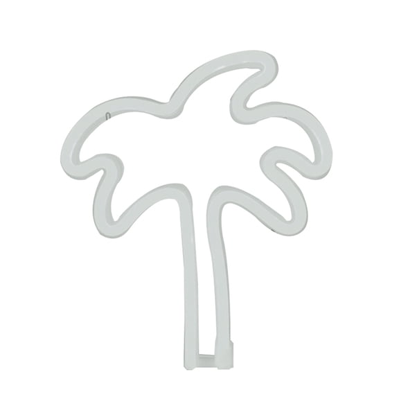 Palm Tree Neon Sign, USB & Battery Operated Dual Power LED Neon Light, Hanging Green Coconut Tree Neon Wall Light for Bedroom, Bar, Party, Tropical Beach Themed Home Decor