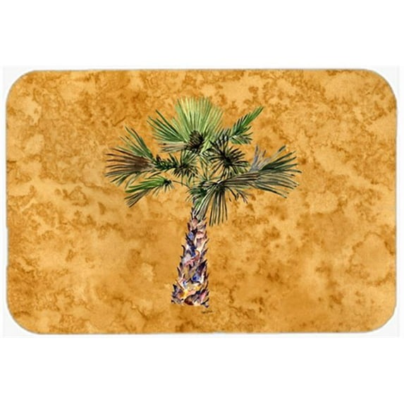 Palm Tree On Gold Mouse Pad, Hot Pad & Trivet