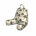 thumbnail image 1 of Palm Tree Reading Pillow Cover, Vintage Sketch Look Tropical Trees Repetitive Hand Drawn Illustration, Unstuffed Printed Bed Rest Case from Soft Fabric, Small, Eggshell and Evergreen, by Ambesonne, 1 of 4