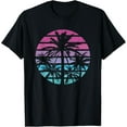 thumbnail image 1 of Palm Tree Retro Sunset Summer Beach Vintage Tropical Graphic T-Shirt, 1 of 4