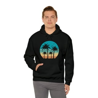 トップス Palm tree sweatshirt / navy Amazon.com: Palm Tree Silhouette Top Navy Graphic | I Live