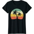 thumbnail image 1 of Palm Tree Retro Tropical Beach Shirt T-Shirt, 1 of 3