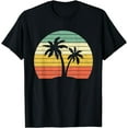 thumbnail image 1 of Palm Tree Retro Tropical Beach Shirt T-Shirt, 1 of 4