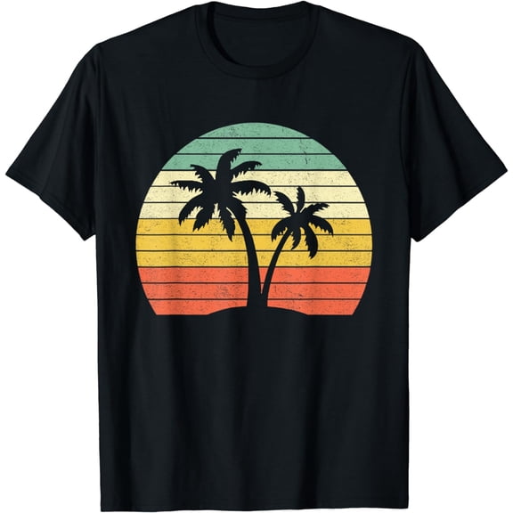 Palm Tree Retro Tropical Beach Shirt T-Shirt