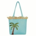 thumbnail image 1 of Palm Tree Ruffle Tote, 1 of 2