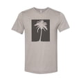 thumbnail image 1 of "Palm Tree Shirt, Palm Tree, Sublimation T, Beach Tee, Unisex, Gift For Her, Soft Bella T, Vacation Shirt, Mom T, Palm Tree Lover, Beach, Heather Stone, LARGE", 1 of 1