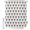 thumbnail image 1 of Palm Tree Shower Curtain, Waterproof Shower Curtains for Bathroom, Farmhouse Summer Botanical Green Tropical Plants Washable Fabric Bathtub Curtain Set Bath Decor with 12 Hooks Stall 36"x72", 1 of 8
