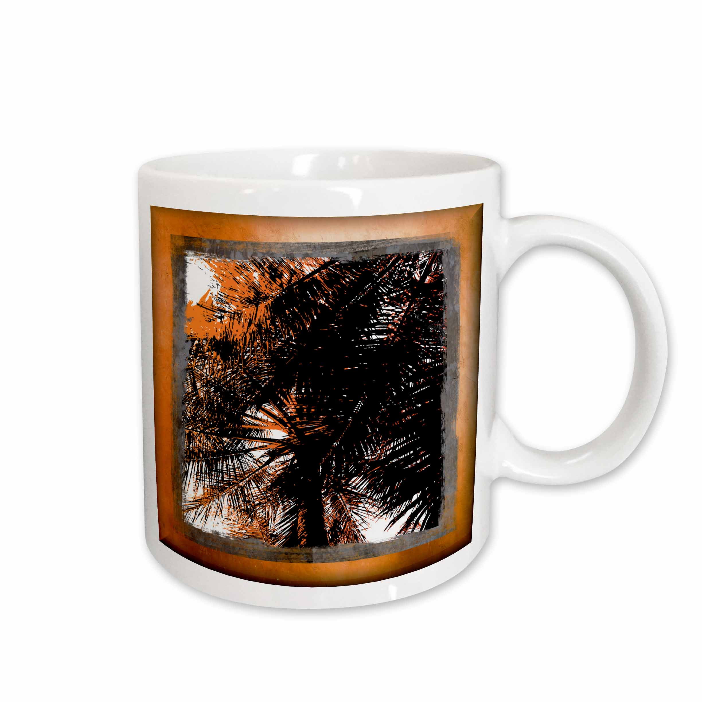 3drose, Palm Tree Silhouette, 15oz Mug - Walmart.com