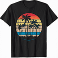 thumbnail image 1 of Palm Tree Silhouette Tree design, Vintage Graphic gift T-Shirt, 1 of 5