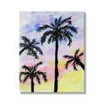 thumbnail image 1 of Palm Tree Silhouettes Sunset Sky Botanical & Floral Graphic Art Gallery Wrapped Canvas Print Wall Art, 1 of 7