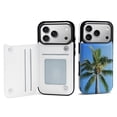 thumbnail image 1 of Palm Tree Sky Blue Leather Wallet Case for iPhone13 pro Wallet Case Card Holder Flip, 1 of 8
