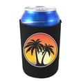thumbnail image 1 of Palm Tree Sunset Can Coolie (Black), 1 of 2