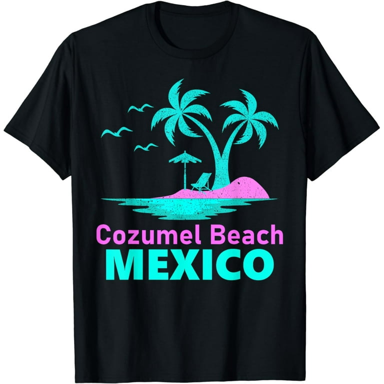 Cozumel Mexico Palm Trees Sunset T-Shirt Cozumel Mexico Palm Trees Sunset T-Shirt