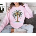 thumbnail image 1 of Palm Tree Sweatshirt, Tropical, Florida Hoody, Beach Aloha, Santa July Hawaiian Sweater, Family All Size S-5Xl, 1 of 5