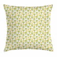 thumbnail image 1 of Palm Tree Throw Pillow Cushion Cover, Tropical Tree and Sun Exotic Caribbean Island Themed Pattern Summer Fun Nature, Decorative Square Accent Pillow Case, 18 X 18 Inches, Multicolor, by Ambesonne, 1 of 2