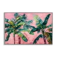thumbnail image 1 of Stupell Industries Palm Tree Tops on Pink Gray Framed Giclee Art, design by LSR Design Studio, 20 x 30, 1 of 8