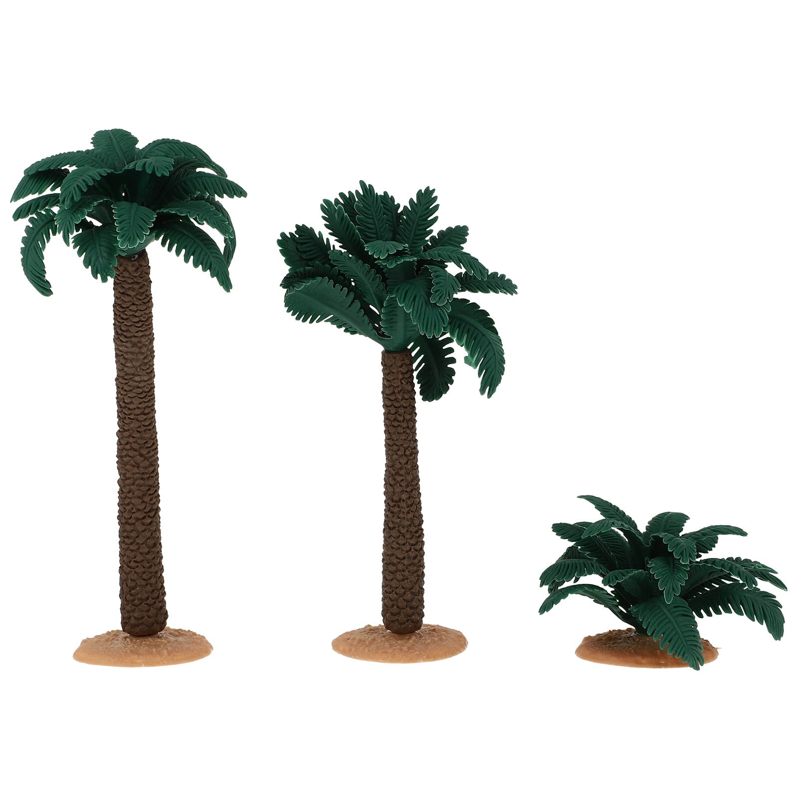 Palm Tree Toy 3pcs Tree Model Playthings Palm Tree Shape Decors