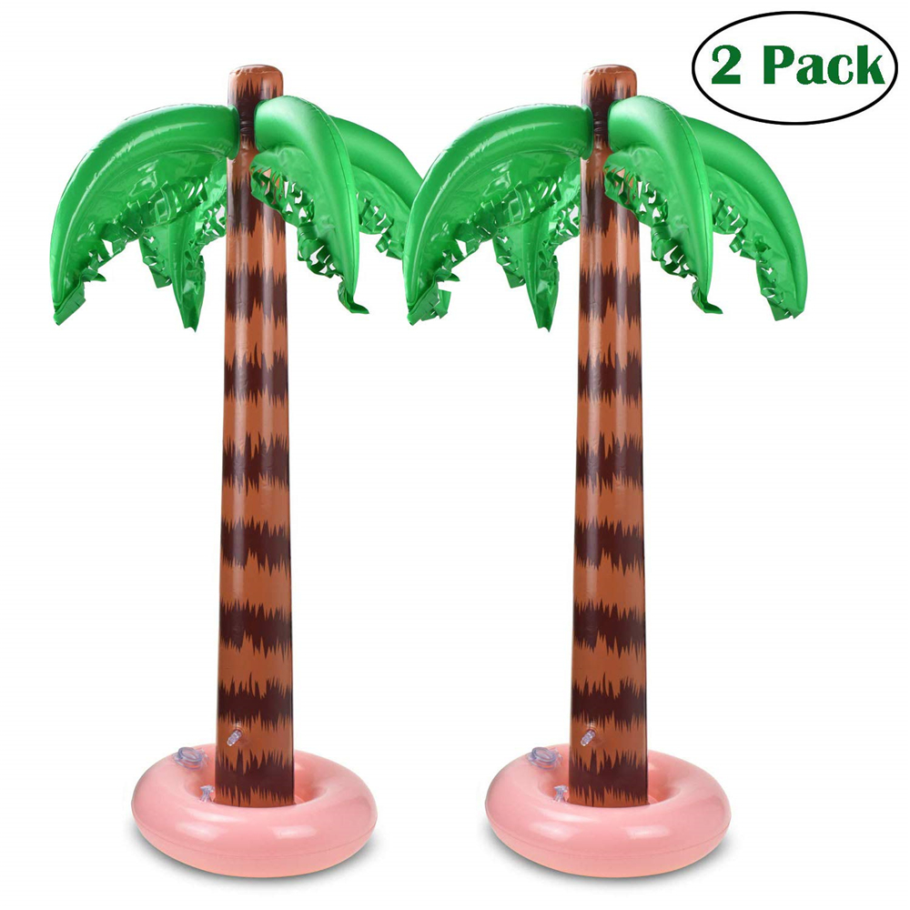 Palm Tree Toy - Inflatable Palm Trees 90 CM Coconut Trees Beach Backdrop Favor for Tropical Hawaiian Luau Party Decoration - 2 Pack - image 1 of 7