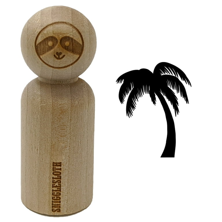 Palm Tree Tropical Solid Rubber Stamp for Scrapbooking Crafting Stamping -  Small 3/4 Inch - Walmart.com