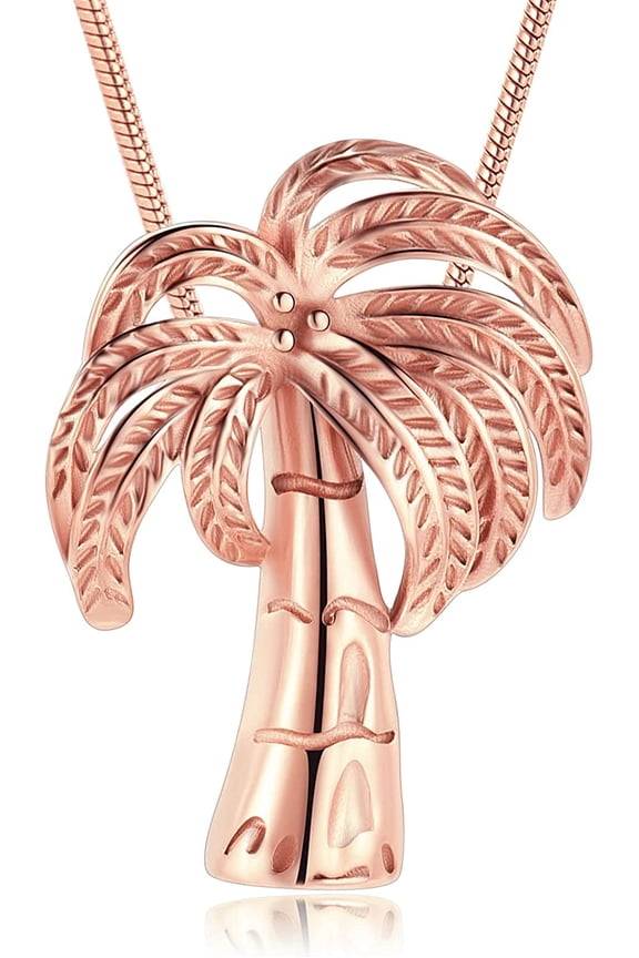 Palm Tree Urn Necklace Keepsake Memorial Ashes Necklace Coconut Tree Urn Necklace Memorial Ashes Necklace