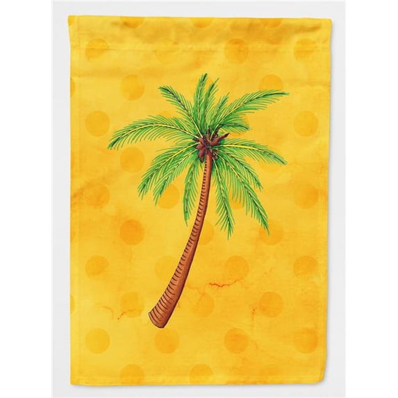 Palm Tree Yellow Polkadot Flag - Garden Size