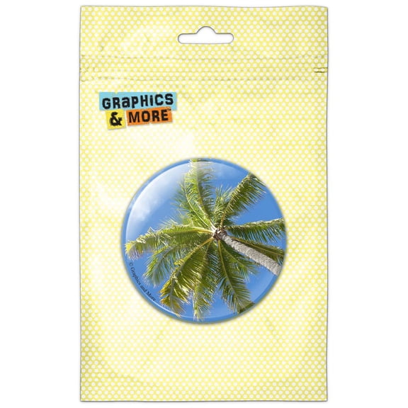 Palm Tree and Sky Refrigerator Button Magnet