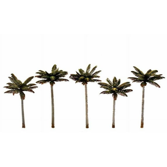 Palm Trees 3" To 3.75" 5/Pkg- , Pk 1, Woodland Scenics