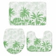 thumbnail image 1 of Palm Trees Bath Mat 3 Piece Bathroom Rug Set, Green Tropical Plants Summer Forest Scenery Non Slip Bath Rug Contour Mat and Toilet Lid Cover, Absorbent Shower Mats Soft Bath Rugs and Mats Sets, 1 of 8