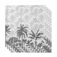 thumbnail image 1 of Palm Trees Cloth Napkins, Black Grey Tropical Plants Summer Forest Washable and Reusable Dinner Napkins Set of 4, Table Napkin for Kitchen Party Birthday Wedding Hotel Housewarming 20"x20", 1 of 8