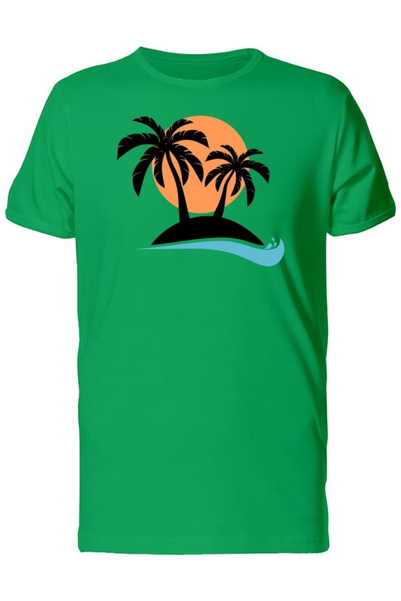 Palm Trees On An Island Tee Men's -Image by Shutterstock