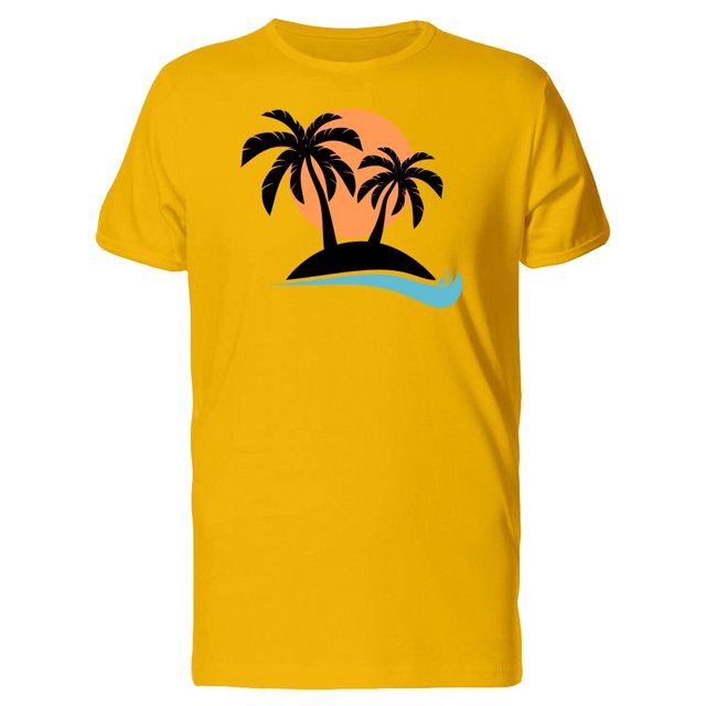 Palm Trees On An Island Tee Men's -Image by Shutterstock