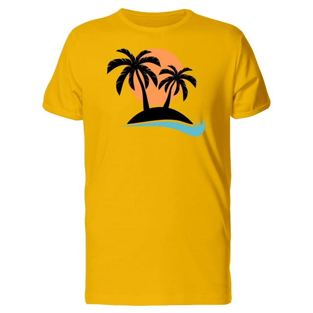 Palm Trees On An Island Tee Men's -Image by Shutterstock