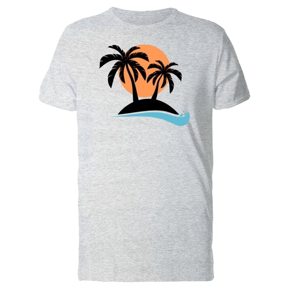 Palm Trees On An Island Tee Men's -Image by Shutterstock